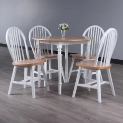 5pc Sorella Dining Table Set Natural/White - Winsome -Online Furniture Store GUEST 7c43332d 0c56 4336 8c2a 90a26cc85c12