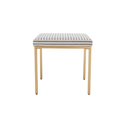 18" Square Metal Ottoman - WOVENBYRD 5 18" Square Metal Ottoman - WOVENBYRD - Image 5