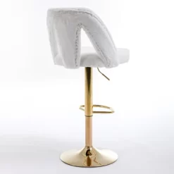 Birkin Set Of 2 360° Armless Velvet Swivel Adjustable Height Bar Stool With Nailheads For Home Pub And Kitchen Island-Maison Boucle 12 Birkin Set Of 2 360° Armless Velvet Swivel Adjustable Height Bar Stool With Nailheads For Home Pub And Kitchen Island-Maison Boucle -Online Furniture Store GUEST 7dc1ba2c dd1f 46f6 b736 739fec1bafaf