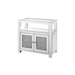 32" Noralie Cabinet Clear Glass/Mirrored/Faux Diamonds - Acme Furniture 6 32" Noralie Cabinet Clear Glass/Mirrored/Faux Diamonds - Acme Furniture -Online Furniture Store GUEST 7dfdbb5e c5ed 41b8 92fc c00c348d5fcd