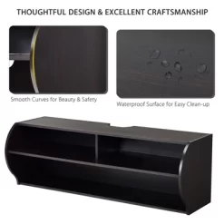 Costway 48.5'' Wall Mounted Audio/Video TV Stands Console Living Room Furniture W/Shelves 17 Costway 48.5'' Wall Mounted Audio/Video TV Stands Console Living Room Furniture W/Shelves -Online Furniture Store GUEST 7f1c1d6b 4ada 4b09 b333 ae419f83125f