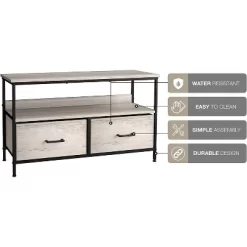 Sorbus TV Stand Dresser For Bedroom Home And More Gray -Online Furniture Store GUEST 7fb3a6f2 c98e 4dfe b98b 0e44efbb7d15