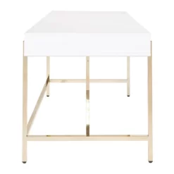 Broadway Desk White Gloss - OSP Home Furnishings -Online Furniture Store GUEST 800dea5e 6018 4a5f 93ff c23a7a1fa15d