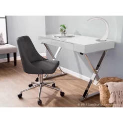 Luster Contemporary Desk White - LumiSource -Online Furniture Store GUEST 802dd98d 8f16 4717 b3c9 9ba5b6d6064f