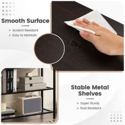 Costway Console Entryway Sofa Table With 2 Drawers For Entrance Living Room Rustic Brown/Walnut -Online Furniture Store GUEST 80462613 9c39 4fe9 9d8f 4f9164cffeb6