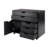 Halifax 3 Section Mobile Storage Cabinet - Winsome