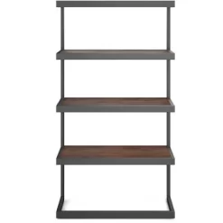66" Cecilia Bookcase Distressed Charcoal Brown - WyndenHall -Online Furniture Store GUEST 827d6e59 1051 469c 8b44 958b834e3cf0