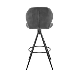 26" Catalina Counter Stool With Fabric Finish Black/Charcoal - Armen Living -Online Furniture Store GUEST 82f8c3e1 a72b 40e6 93f2 b119cf63374e