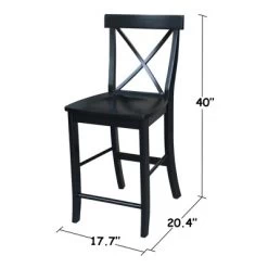 24" Martha X Back Counter Height Barstool - International Concepts -Online Furniture Store GUEST 837f859d 3d96 43dd 8368 432205e0e489