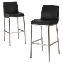 30" Vasos Bonded Leather Barstool Set 2ct - Christopher Knight Home -Online Furniture Store GUEST 849d2d6a 7a4c 4bd6 8b3b 01b5c721dc1d