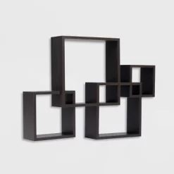 25.5" X 17.75" Intersecting Cube Wall Shelf - Danya B. -Online Furniture Store GUEST 85ba85fe 93b5 4eb0 bd69 80dd4a1a902e