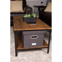 Internet's Best Collapsible File Box Storage Organizer With Lid - 1 Pack - Charcoal -Online Furniture Store GUEST 864af255 7c1d 4af7 838c 8fad8d3d879e