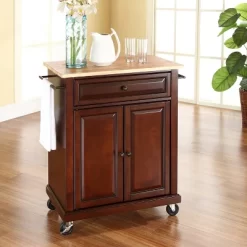 Compact Wood Top Kitchen Cart - Crosley