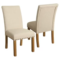 Set Of 2 Michele Dining Chair With Nailhead Trim - HomePop -Online Furniture Store GUEST 87911f93 6ea3 45eb 9e09 54b38a233efd