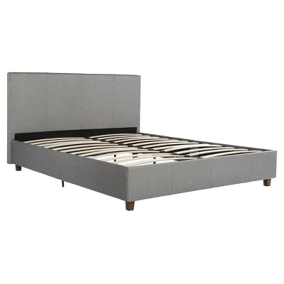 Full Melrose Upholstered Bed Gray - Room & Joy 3 Full Melrose Upholstered Bed Gray - Room & Joy - Image 3