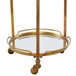 Traditional Iron And Mirrored Bar Cart Brass - Olivia & May -Online Furniture Store GUEST 8889380f 5627 4b12 b4a0 285e9795841f