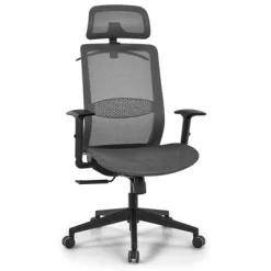 Tangkula High Back Mesh Office Chair Ergonomic Executive Chair Swivel Computer Task Chair W/ Headrest Black/ Gray -Online Furniture Store GUEST 895a5522 2c2b 466a bdc5 4bf318ae0e36