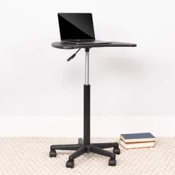 Adjustable Mobile Laptop Computer Desk With Black Top - Flash Furniture -Online Furniture Store GUEST 89ab5368 3a0d 4f56 bae6 4f6d4f28f306