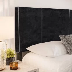 Queen Lucena Velvet Upholstered Bed Frame Black - Boyd Sleep Eco Dream -Online Furniture Store GUEST 8a30c7bb 0b73 4d4b 935b f467d33e9a12