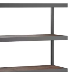 66" Cecilia Bookcase Distressed Charcoal Brown - WyndenHall -Online Furniture Store GUEST 8ab50c9c 7223 4d1c 909e f71d6673305d