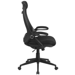 Emma And Oliver High Back Black Mesh Executive Swivel Office Chair With Flip-Up Arms -Online Furniture Store GUEST 8b52b357 10f3 48e2 8c86 cb64794ca0ff