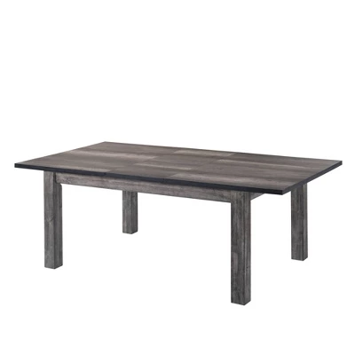 6pc Grayson Extendable Dining Table With Padded Seats Gray Oak - Picket House Furnishings 2 6pc Grayson Extendable Dining Table With Padded Seats Gray Oak - Picket House Furnishings - Image 2