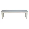 60" Shaker Style Bench Unfinished - International Concepts