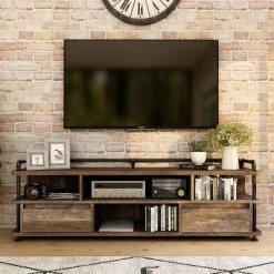 3pc Nanum Entertainment Console For TVs Up To 78" Reclaimed Oak - MiBasics -Online Furniture Store GUEST 8cc38ef4 91f0 4005 a1d0 379690719e60