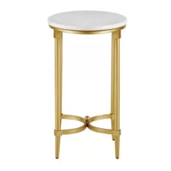 Bordeaux End Table White/Gold -Online Furniture Store GUEST 8f22eaae 510a 4a1a 8121 762906760586