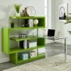 54.5" Rycel Modular L-Shape Bookshelf Desk Green - MiBasics
