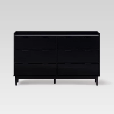 Mid-Century Modern Solid Wood 6 Drawer Double Dresser - Saracina Home 18 Mid-Century Modern Solid Wood 6 Drawer Double Dresser - Saracina Home - Image 18