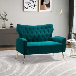 Brion 48" Contemporary Wingback Design Loveseat | KARAT HOME -Online Furniture Store GUEST 905205d5 c3e0 473b aca3 78569875df9b