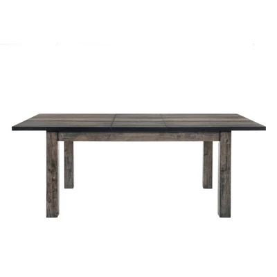 6pc Grayson Extendable Dining Table With Padded Seats Gray Oak - Picket House Furnishings 1 6pc Grayson Extendable Dining Table With Padded Seats Gray Oak - Picket House Furnishings