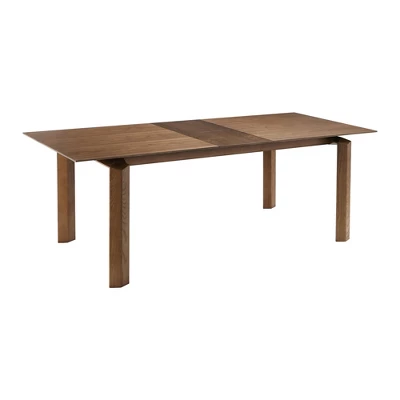 Treviso Mid-CenturyExtendable Dining Table Walnut - Armen Living 2 Treviso Mid-CenturyExtendable Dining Table Walnut - Armen Living - Image 2