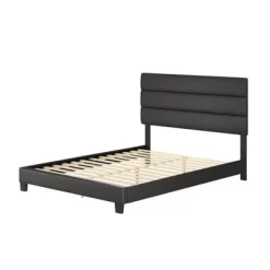 Luxembourg Faux Leather Channel Upholstered Platform Bed - Eco Dream