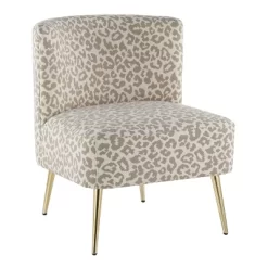 Fran Contemporary Leopard Fabric Slipper Chair - LumiSource -Online Furniture Store GUEST 91c91af2 148f 47a4 9b2c 88be0c457de3