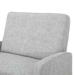 Calliope Buttoned Fabric Reclining Loveseat Light Gray Tweed - Christopher Knight Home -Online Furniture Store GUEST 92a20a7a 50e3 46b0 8449 12b625637599