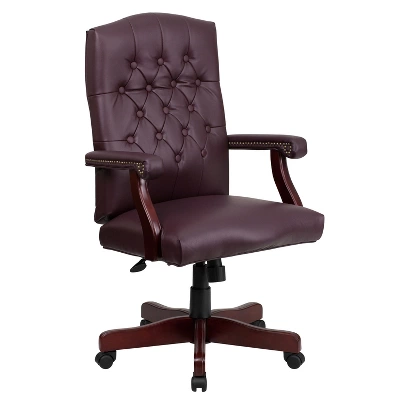 Emma And Oliver Martha Washington Executive Swivel Office Chair With Arms 11 Emma And Oliver Martha Washington Executive Swivel Office Chair With Arms - Image 11