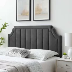 Full/Queen Alyona Channel Tufted Performance Velvet Headboard - Modway -Online Furniture Store GUEST 9392609a a0b6 476e a4fc e41c1ab60d59