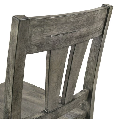 2pc Grayson Counter Height Barstool And Side Chair Set With Wooden Seats Gray - Picket House Furnishings 7 2pc Grayson Counter Height Barstool And Side Chair Set With Wooden Seats Gray - Picket House Furnishings - Image 7