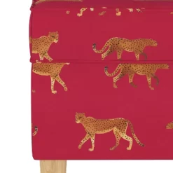 Storage Bench Cheetah Walk Raspberry - Skyline Furniture -Online Furniture Store GUEST 94c24526 ce0b 4e8b 9b0b 005ef0c94103
