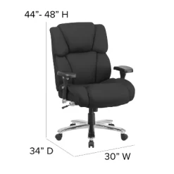 Flash Furniture HERCULES Series 24/7 Intensive Use Big & Tall 400 Lb. Rated Executive Swivel Ergonomic Office Chair With Lumbar Knob And Tufted Headrest & Back 13 Flash Furniture HERCULES Series 24/7 Intensive Use Big & Tall 400 Lb. Rated Executive Swivel Ergonomic Office Chair With Lumbar Knob And Tufted Headrest & Back -Online Furniture Store GUEST 94ca7992 dc53 4efb bbbf 1a4a394b3a14