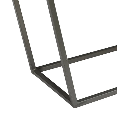 Modern Triangular Console Table Brown - Olivia & May 3 Modern Triangular Console Table Brown - Olivia & May - Image 3