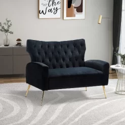 Brion 48" Contemporary Wingback Design Loveseat | KARAT HOME -Online Furniture Store GUEST 9500dcf3 97c0 4516 98ea cc46cf54a0e6