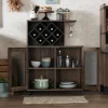 Morse Farmhouse Mobile Wine Cabinet Reclaimed Oak - HOMES: Inside + Out