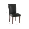 Set Of 2 Parsons Dining Chair Faux Leather - Homepop