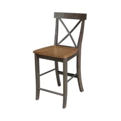 24" Martha X Back Counter Height Barstool - International Concepts -Online Furniture Store GUEST 9672ae99 cc6f 4d86 917b 77f8fb2d271a