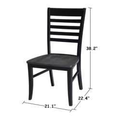 Set Of 2 Cosmo Roma Ladderback Chairs - International Concepts
