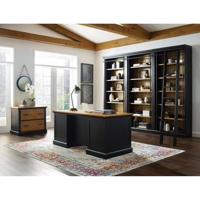 Toulouse File Cabinet Honey/Black - Martin Furniture 1 Toulouse File Cabinet Honey/Black - Martin Furniture