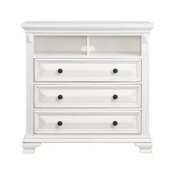 Trent Media Chest White - Picket House Furnishings
